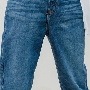 Pantalones Vaqueros Ajustados OEM para Mujer, Jeans de Cintura Alta, Pantalones de Mezclilla Azules, Pantalones Ajustados con Cintura Elástica - Product Image 4
