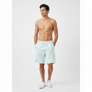 กางเกงขาสั้นลำลองผู้ชายผ้าฝ้ายเนื้อหนัก 200 กรัม ทรงหลวมใส่สบาย เหมาะสำหรับชายหาด ลายพิมพ์ไท-ได พิมพ์ลายดิจิตอล เอวกลาง มีสินค้าพร้อมส่ง - Product Image 5