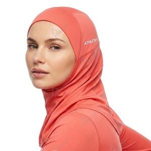 Hijab de course musulman confortable et respirant, couvrant entièrement la tête, tissu à séchage rapide pour femmes, idéal pour la salle de sport et les activités décontractées en extérieur. - Product Image 1