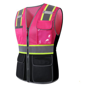 Chaleco de Seguridad para Mujer en Color Negro y Rosa, Ajuste Perfecto, Cómodo, Duradero, Diseño Ergonómico Táctico, Embalaje Personalizado - Product Image 3