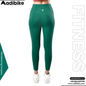 Pantalones de Yoga de Cintura Alta para Mujer, Leggings con Patrón Sólido y Elasticidad en Cuatro Direcciones, Tejido Transpirable de Spandex/Poliéster, Ligeros - Product Image 4