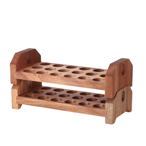 Wooden <b>Egg</b> Rack Storage Holder 3-Tier Stackable <b>Eco</b>-Friendly Dishwasher Safe Organizer for Kitchen Countertop or Fridge Use - Product Image 3
