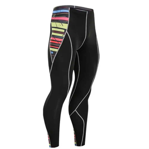 <b>Men's</b> Workout Sublimated <b>Compression</b> <b>Shirt</b> Pants Breathable 100% Polyester Long Sleeve Sports <b>Compression</b> Sets - Product Image 2