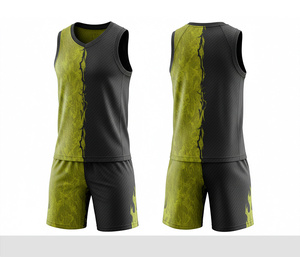 Full Sublimation Basketball Jersey Set Quick Dry Breathable <b>Polyester</b> Jersey And <b>Shorts</b> Team Sportswear For Men Women Youth - Product Image 6