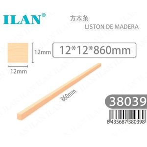 Listello di legno quadrato Ilan 12x12x860mm per artigianato e progetti fai da te - Product Image 3