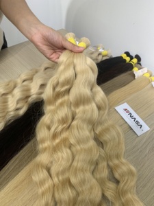 Extensions de cheveux humains vierges à pointe plate de 28 pouces, 100g, qualité supérieure, ondulation naturelle avec pointes super double drawn - Prix de gros - Product Image 4