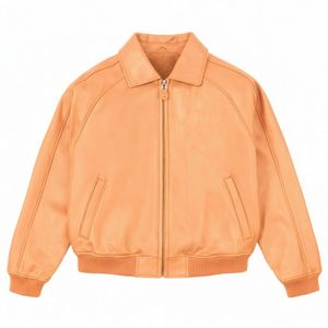 Winter Men's Leather <b>Jacket</b> Casual Hip-hop Design Style High Quality Flying <b>Jacket</b> Wholesale Customization - Product Image 2