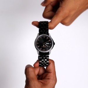 Luxury Mens Quartz <b>Watch</b> Sapphire Crystal 46mm 20mm <b>Black</b> Stainless Steel Bracelet Business Casual Japan Quartz Movement OEM - Product Image 5