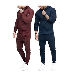 Men's Athletic Tracksuit Gym Running Training Full <b>Zip</b> Half <b>Zip</b> <b>Hooded</b> No Hood Pullover Jacket Pants Joggers Midweight Xxs - Product Image 2