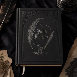 Quaderno per Poesia Personalizzato LABON, Taccuino con Bordi Argentati e Copertina Gotica ad Arco, per Scrittura di Poesie su Misura - Product Image 2