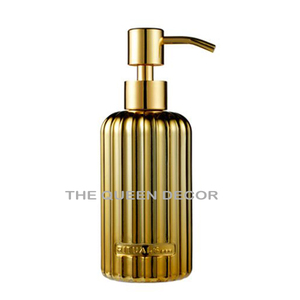 Luxury Gold Finished Hand <b>Wash</b> <b>Soap</b> Dispenser Stainless Steel Metal Kitchen Usage Home & Farmhouse At Good Rate - Product Image 1