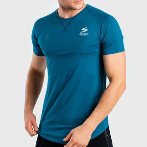 Camiseta Deportiva de Alta Calidad, Tejida, Transpirable, Ecológica, de Secado Rápido, Cómoda, Ligera, Ajustada, para Gimnasio, Correr, Entrenamiento Diario - Product Image 1