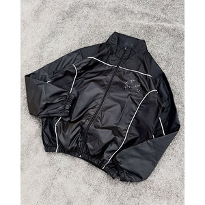 Survêtement décontracté personnalisé en polyester/coton léger avec fermeture éclair pour homme – Coupe régulière, respirant, coupe-vent, idéal pour l'été (vente en gros) - Product Image 2