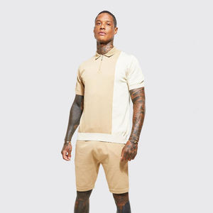 Camisetas Polo y Pantalones Cortos de Verano en Oferta, Elegantes, Multicolores, Lisos, Teñidos, Ajustados, de Algodón Transpirable, Conjuntos Deportivos - Product Image 1