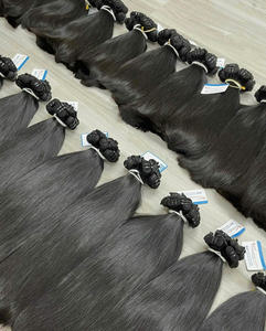 Venta de viernes negro Trama recta natural 100% Extensiones de cabello humano Mejor calidad Suministro al por mayor Gran stock - Product Image 6