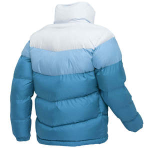 Men's Color Blocking Puffer Jacket Waterproof Breathable Eco-Friendly Stand Collar Windproof Zipper Closure Polyester Wadding - Product Image 2