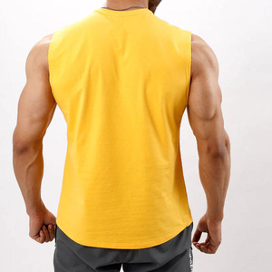 Débardeur sans manches côtelé à col rond 100 % polyester pour homme, style Trench American, grande taille, idéal pour la gym et le sport – Vente en gros - Product Image 5