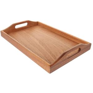 Wooden <b>Snacks</b> <b>Tray</b> With Sauce Bowl Thick Wood Durable <b>Trays</b> & Dish For Cafe Supplies Customizable Designs & Logo Printing - Product Image 5