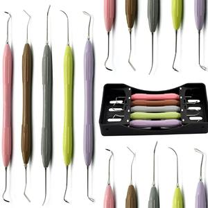 Anterior Posterior for Dental Filling Composite Instruments Set 5 Pcs Manual Stainless Steel Cassette Shuja Surgico - Product Image 3