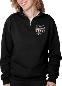 Sudadera de invierno para hombre WX718722 con capucha, de algodón, con cremallera de un cuarto, corte regular, bordado aplicado, personalizada. - Product Image 3