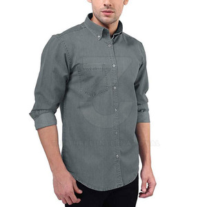 เสื้อเชิ้ตยีนส์แขนยาวผู้ชายใส่สบาย คุณภาพสูง แห้งเร็ว ระบายอากาศดี เป็นมิตรกับสิ่งแวดล้อม มีตัวเลือกปรับแต่งได้ จัดส่งรวดเร็ว - Product Image 4