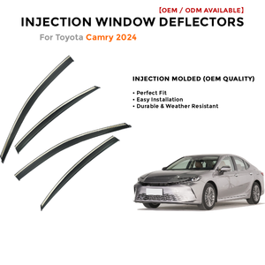 Deflector de Viento Cromado para Toyota Camry 2024, Protector Solar y de Lluvia, Visera para Ventana de Coche - Product Image 2