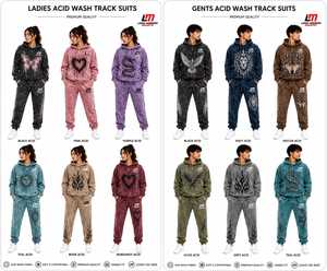 Survêtement unisexe à capuche et manches longues, délavé à l'acide, style streetwear, coupe classique, poches latérales, fermeture à cordon de serrage - Long Mission Industry - Product Image 2