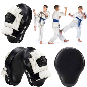 แผ่นรองมือชกมวยแบบโค้ง ทำจากหนังแท้ พร้อมสายรัดปรับได้ สำหรับฝึกซ้อม MMA - Product Image 4