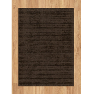 พรมขนสัตว์ทอมือแบบกาเบห์ สีน้ำตาลช็อกโกแลตเข้ม สไตล์โมเดิร์นมินิมอล สำหรับห้องนั่งเล่น ตกแต่งบ้าน - Product Image 1