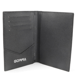 Custom Luxury Men's Business PU Leather Black Ultra Thin Card <b>Holder</b> Wallet Organizer for Receipts Checks Credit Cards - Product Image 5