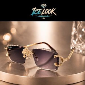 Most Selling Iced Out Diamond <b>Sunglasses</b> Luxury Eyewear for Men and Women Stylish Fashion Accessory for Parties Bulk Supplier - Product Image 2