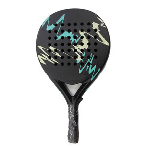 Raquettes de padel en fibre de carbone personnalisées OEM de qualité supérieure, durables, pour sports de plein air, 3k 12k 18k, raquettes de paddle professionnelles pour le tennis de plage - Product Image 1