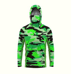 Nouveaux sweats à capuche de pêche pour hommes avec poches latérales zippées, design OEM, légers, à manches longues, séchage rapide - Product Image 1