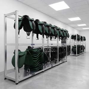 Selle de cheval anglaise haut de gamme en cuir PU avec arceau en plastique, durable et confortable, idéale pour l'équitation en extérieur, l'entraînement et les loisirs - Product Image 4