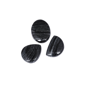 Piedra Preciosa Semipreciosa Negra Moteada al por Mayor, Cabujón de Forma Irregular, Piedra Suelta para la Fabricación de Joyas - Product Image 1