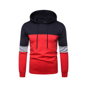 Vêtements techniques de plein air, sweat-shirt à capuche léger et écologique en coton/polyester pour homme, sweat-shirt en polaire multicolore - Product Image 4