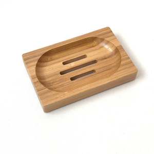 Wholesale wooden soap dish hand-crafted bath <b>accessories</b> wood <b>holder</b> tray for <b>shower</b> soaps - Product Image 2