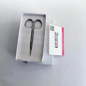 Ciseaux à sourcils en acier inoxydable Getup Brosons Impex, lame courbée argentée, instrument de beauté pour cuticules, pour droitiers - Product Image 5