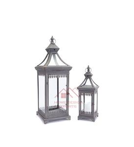 Iron Metal Candle Lantern Handmade Luxury candle <b>Hurricane</b> With <b>Glass</b> Votive - Product Image 1