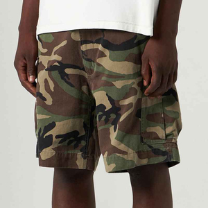 Vintage Washed Cotton Cargo <b>Shorts</b> <b>Mens</b> Distressed Multi Pockets Outdoor Casual Loose Fit Retro <b>Bermuda</b> Pants - Product Image 2