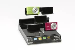 Modern Retro-Inspired Vintage Transparent Acrylic Camera Display <b>Stand</b> Matte Finish Freestanding Design Customization for - Product Image 4