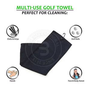 Serviette de golf pratique à grande surface pour nettoyer complètement le matériel après les matchs par temps de pluie - Product Image 4