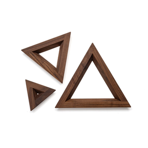 Wood Trivet 3 Pieces Wood Triangle Trivet <b>Set</b> <b>Mats</b> & Pads Customized Shape Heat Resistant Pot Holder - Product Image 1