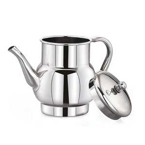 Premium Handcrafted Steel Tea Pot Engraved Floral Design Traditional Serving <b>Kettle</b> Vintage Style Eco-Friendly Durable Double - Product Image 5