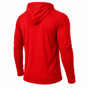 Sudadera con Capucha Roja de Manga Larga para Hombre, Marca Personalizada, Secado Rápido, Poliéster, Color Sólido, Ropa Casual, Temporada de Primavera, Corte Regular, Largo Completo - Product Image 6