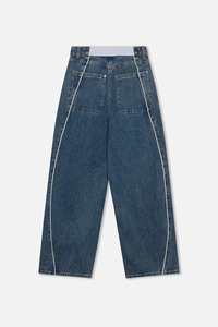 CONX Jeans Casuales de Pierna Recta para Hombre, Estilo Hip-Hop, Lavado Desgastado, Pierna Ancha, 100% Algodón Denim Transpirable y Ecológico - Product Image 2