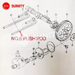 Tige de poussée SUNITY de qualité supérieure pour moteurs de voiliers Yanmar (Taiwan) - Product Image 3