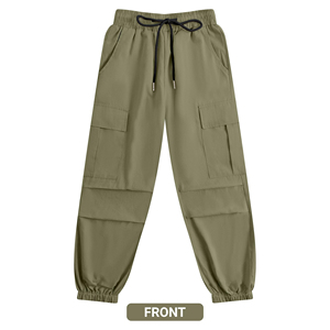 Pantalones Deportivos Casuales de Primavera para Hombre, de Cintura Alta, Transpirables, de Poliéster/Algodón, con Múltiples Bolsillos, Tipo Cargo, de Secado Rápido - Product Image 6