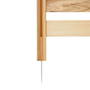 Valla de privacidad de madera de 38 pulgadas de ancho x 36 pulgadas de largo, pantalla de 3 paneles con listones para aire acondicionado, recinto para equipos de piscina, portones de celosía metálica - Product Image 3