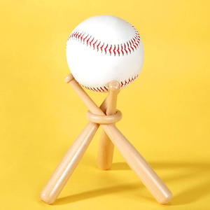 WARPRO INDUSTRY Natural Wood <b>Baseball</b> Bat Set White Ribbed 1-Piece 31 in Lightweight 0.3-0.5kg Customized Casual Use - Product Image 2